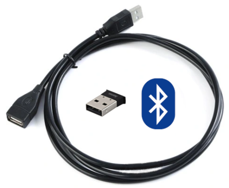 Bluetooth adapter with USB extension cable